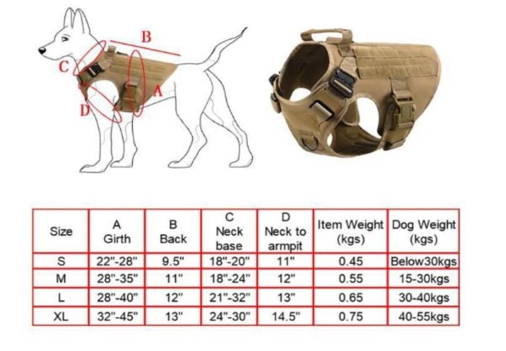 Tactical Dog Harness - L 2