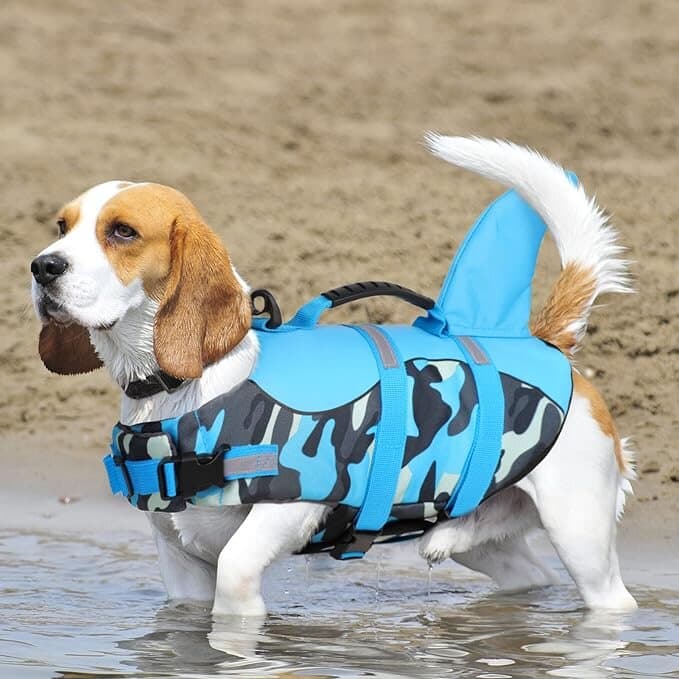 CITÉTOILE Life Jackets for Dogs, Camouflage Shark  XS 2