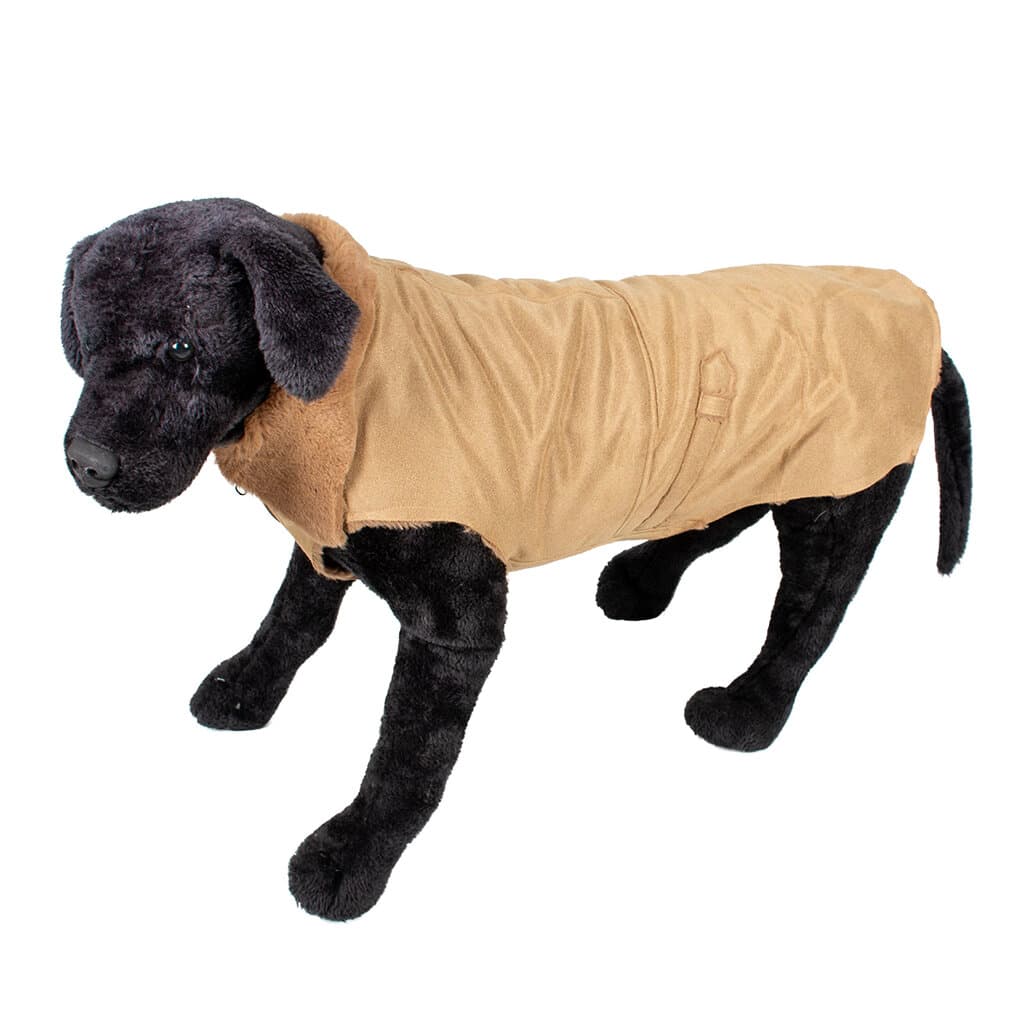Dog jacket stylish quilt beige - S 2