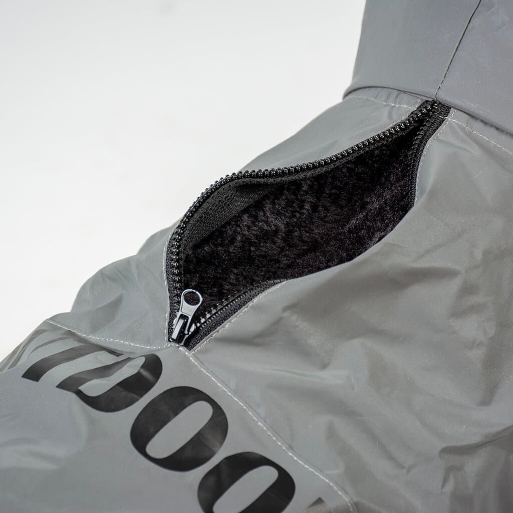 Dog jacket hi vis sporty grey - S 4