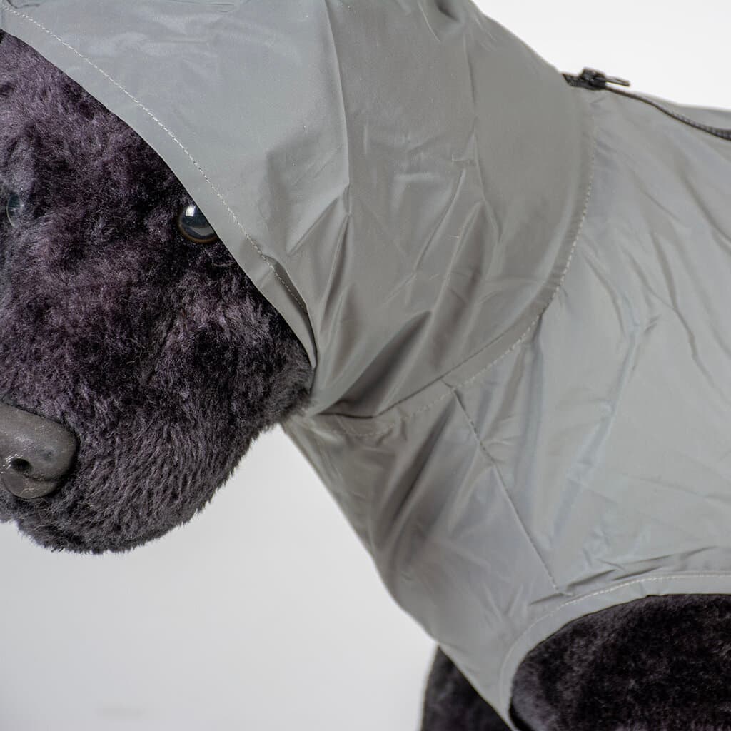 Dog jacket hi vis sporty grey - XS 3