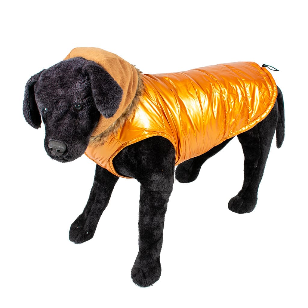 Dog jacket puffer orange - XS 2