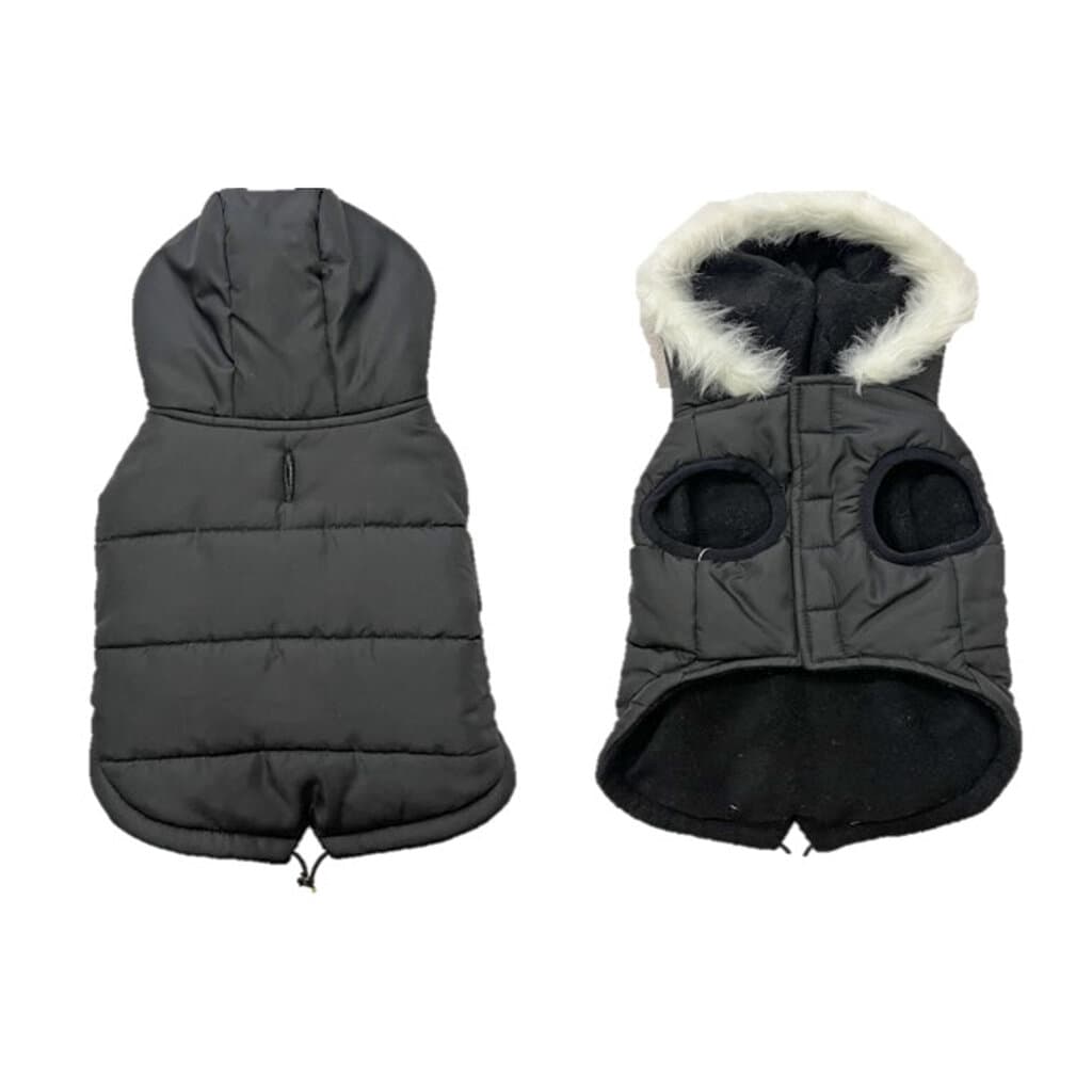 Dog jacket puffer eskimo black - XS