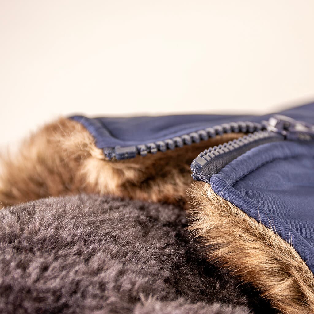 Dog jacket puffer blue - S 5