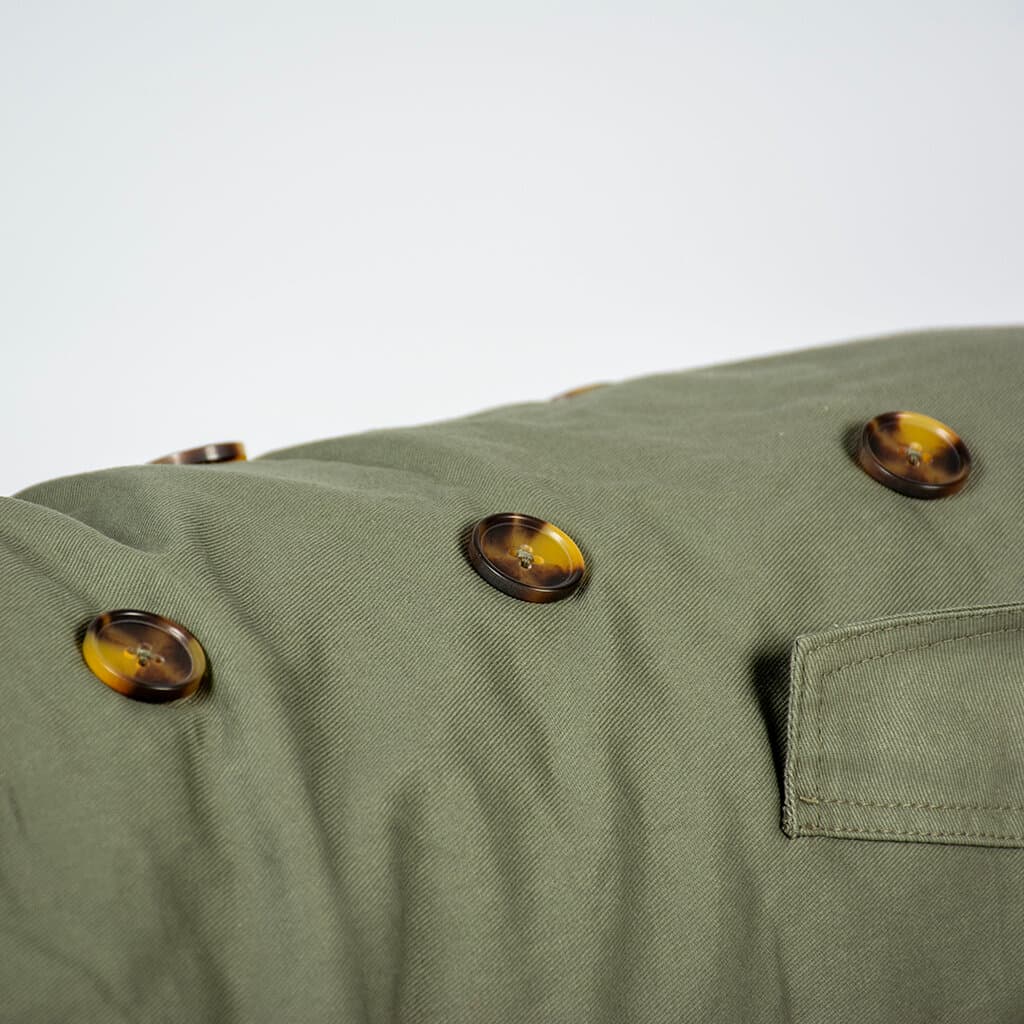 Dog jacket trench coat green - XS 3