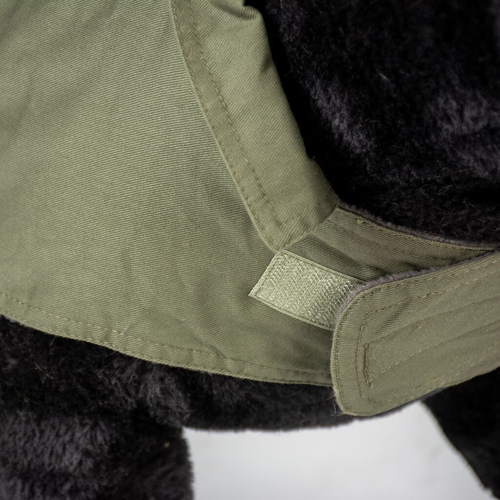 Dog jacket trench coat green - XS 4