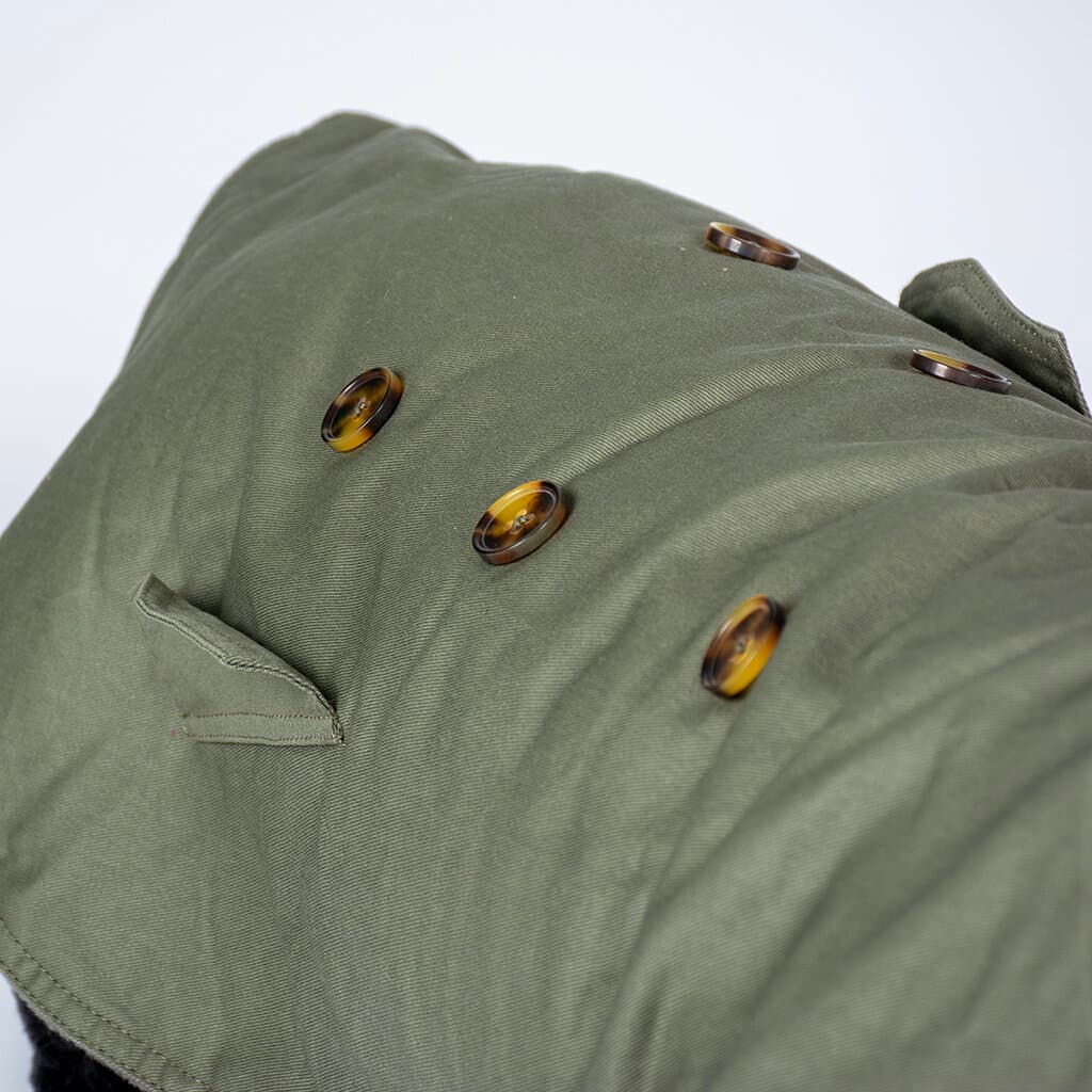 Dog jacket trench coat green - XS 5