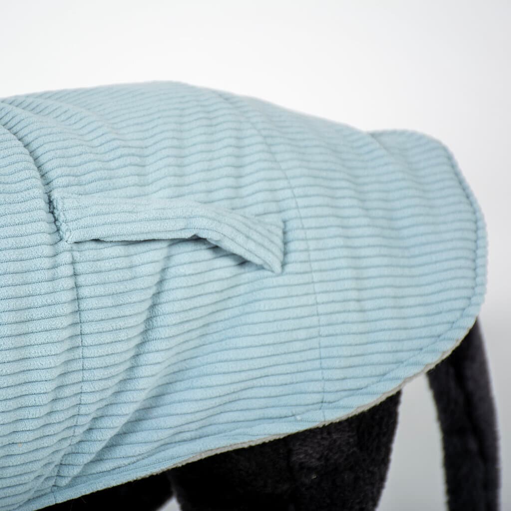 Dog jacket corduroy grey Small - S 3