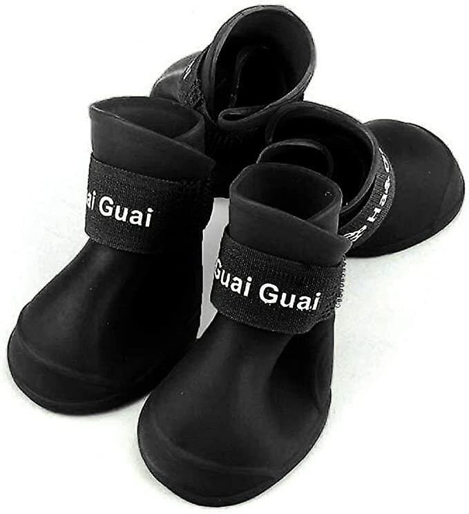 Waterproof Silicone Dog Shoe - Anti-Slip Rain Protection - M