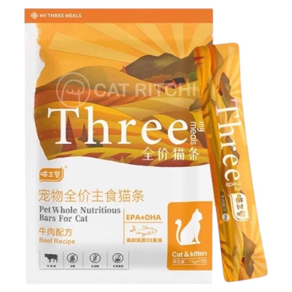 Three Adult & Kitten Snack Beef - 10X