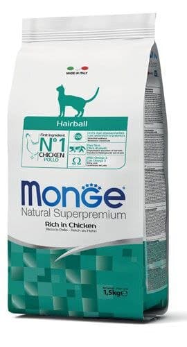 Monge Hairball Rich in Chicken - 1.5kg
