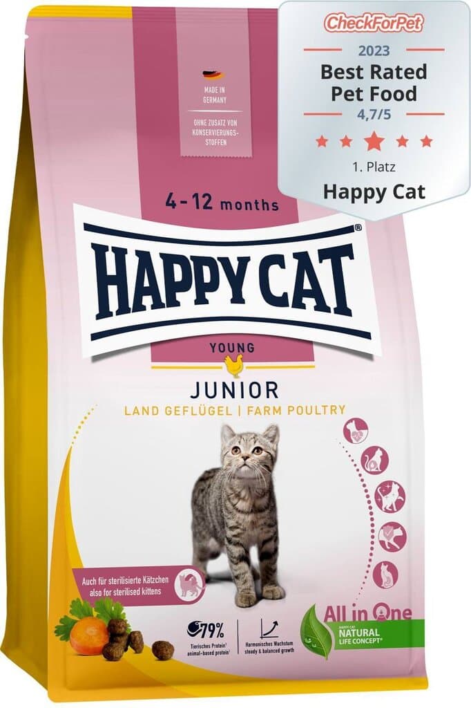 Happy Cat Junior Farm Polutry - 1.3Kg