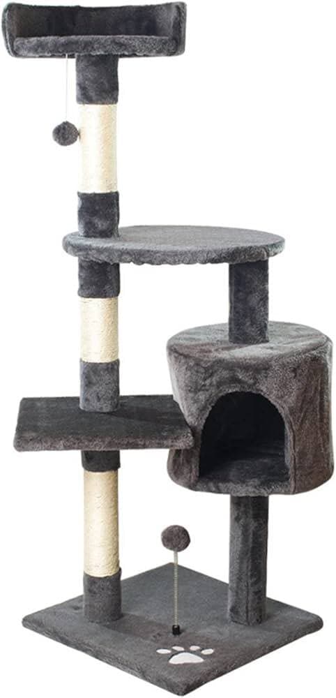 Multi-Level Cat Tree Tower-Model K015 Dark Grey - 112cm