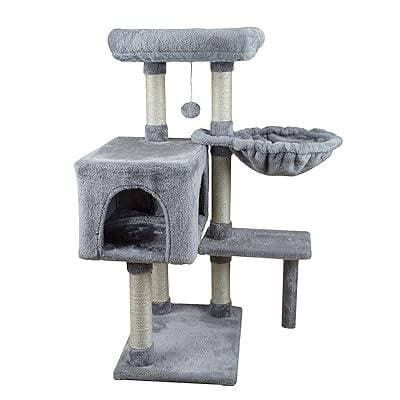 Multi-Level Cat Tree Tower-Model K01 Light Grey - 89cm