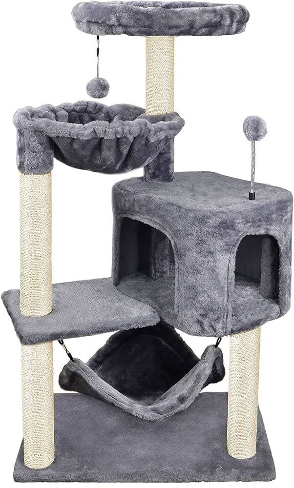 Multi-Level Cat Tree Tower-Model K013 Light Grey - 100cm
