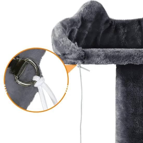 Multi-Level Cat Tree Tower-Model K010 Dark Grey - 154cm 2