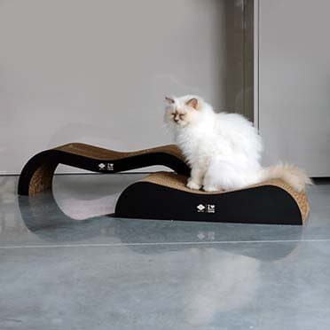Archie - scratcher lounge brown/black 75cm 4