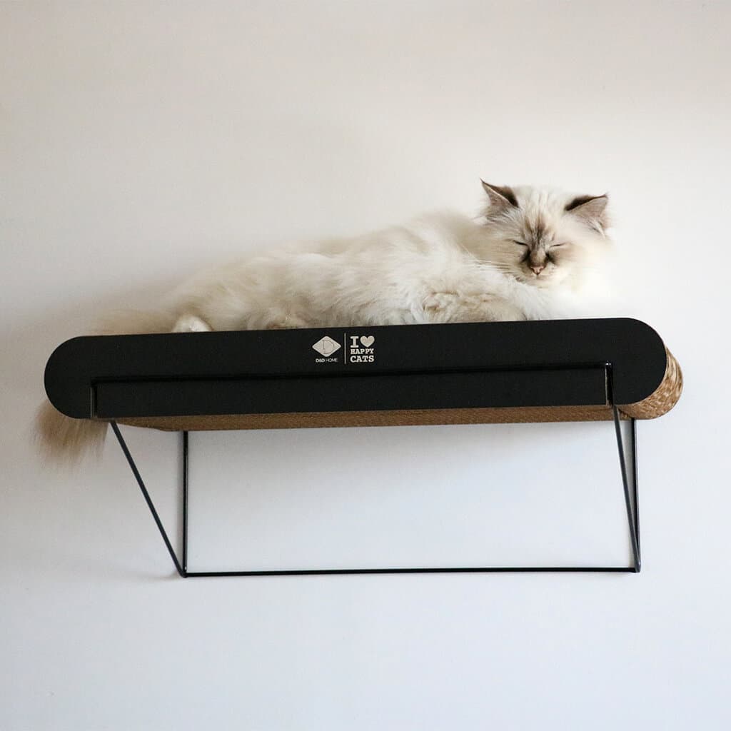 David s - cardboard wall shelf brown/black 30cm 4