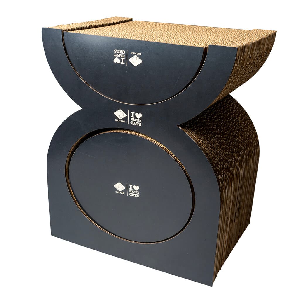 Faye - cardboard scratcher playground brown/black 46cm 5