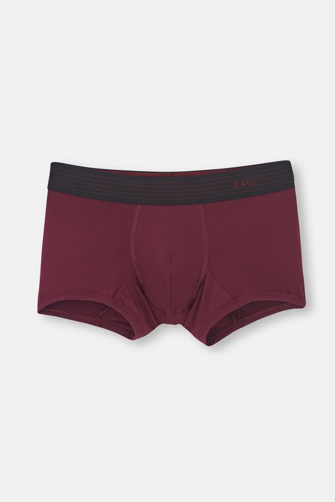 Dagi Burgundy Basic MicroModal Boxer Shorts