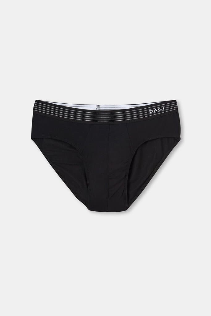 Dagi Men's Black MicroModal Slip Briefs