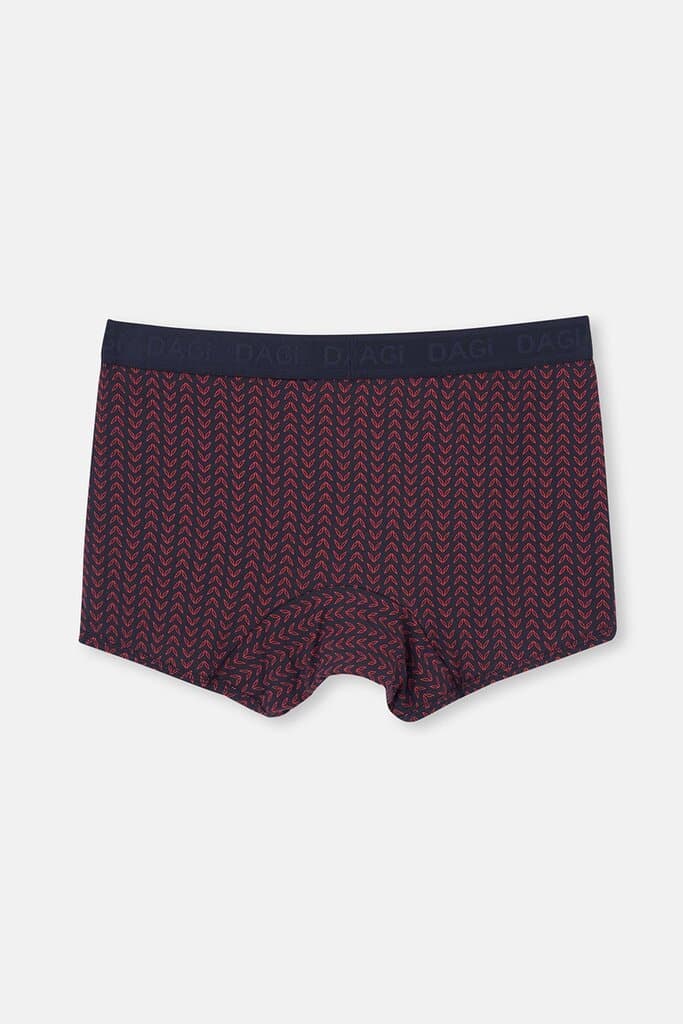 Dagi Red-Navy Blue 3-Pack Micro Modal Boxer Shorts 3