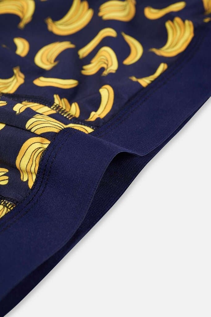 Dagi Navy Blue Banana Pattern Boxer Shorts 3