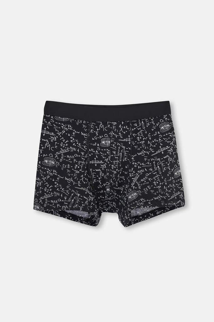 Dagi Black Single Cotton Boxer Shorts