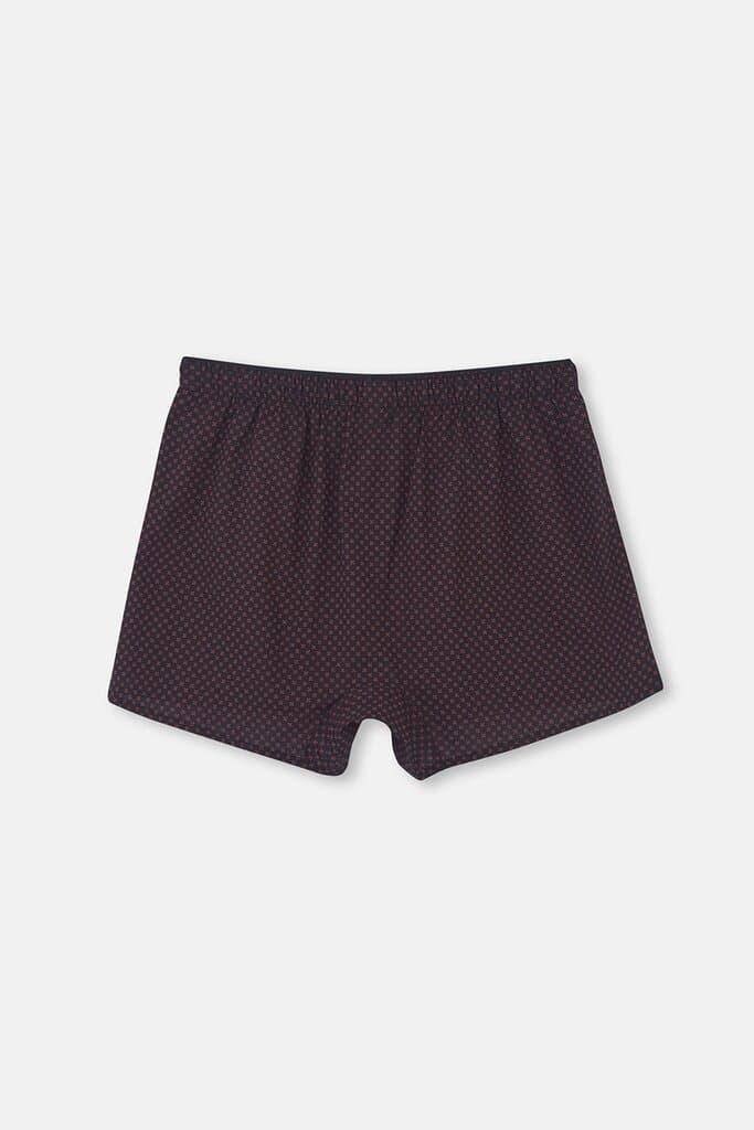 Dagi Black patterned poplin Lycra boxer shorts 2