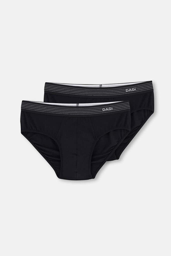 Dagi 2-Pack Black Micro Modal Slip Shorts