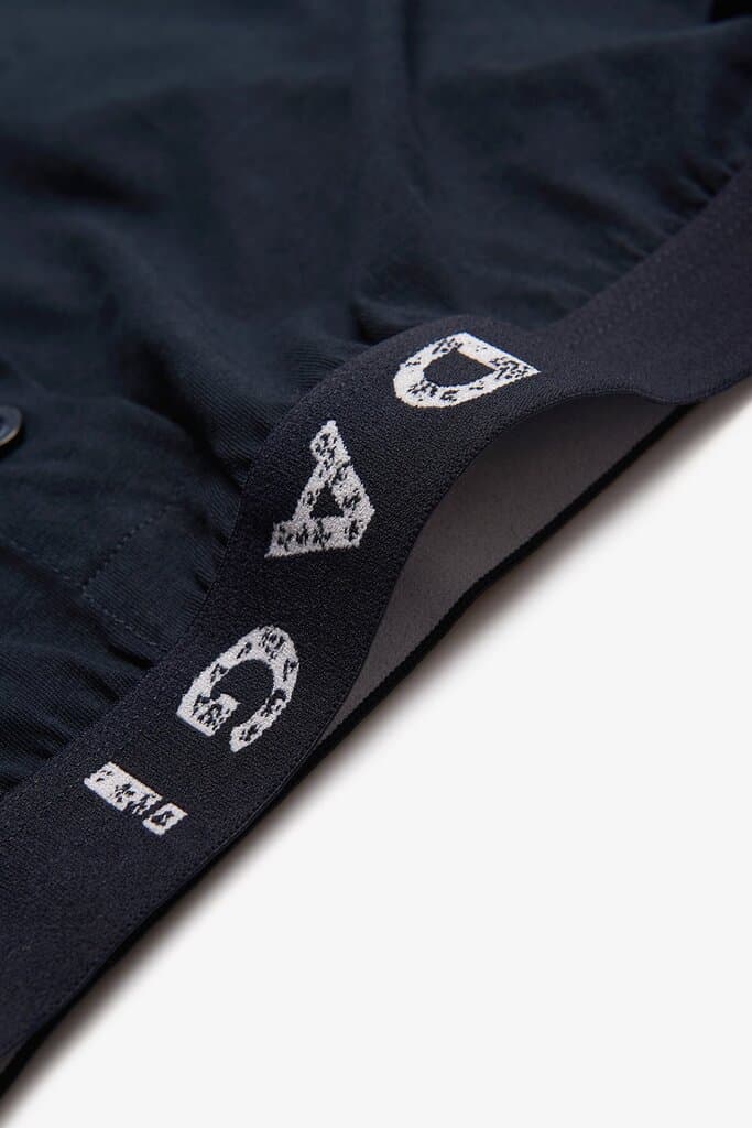 Dagi Navy Blue Printed Cotton Boxer Shorts 4