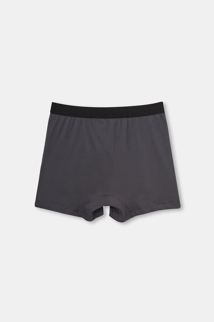 Dagi Anthracite Printed Cotton Boxer Shorts 3