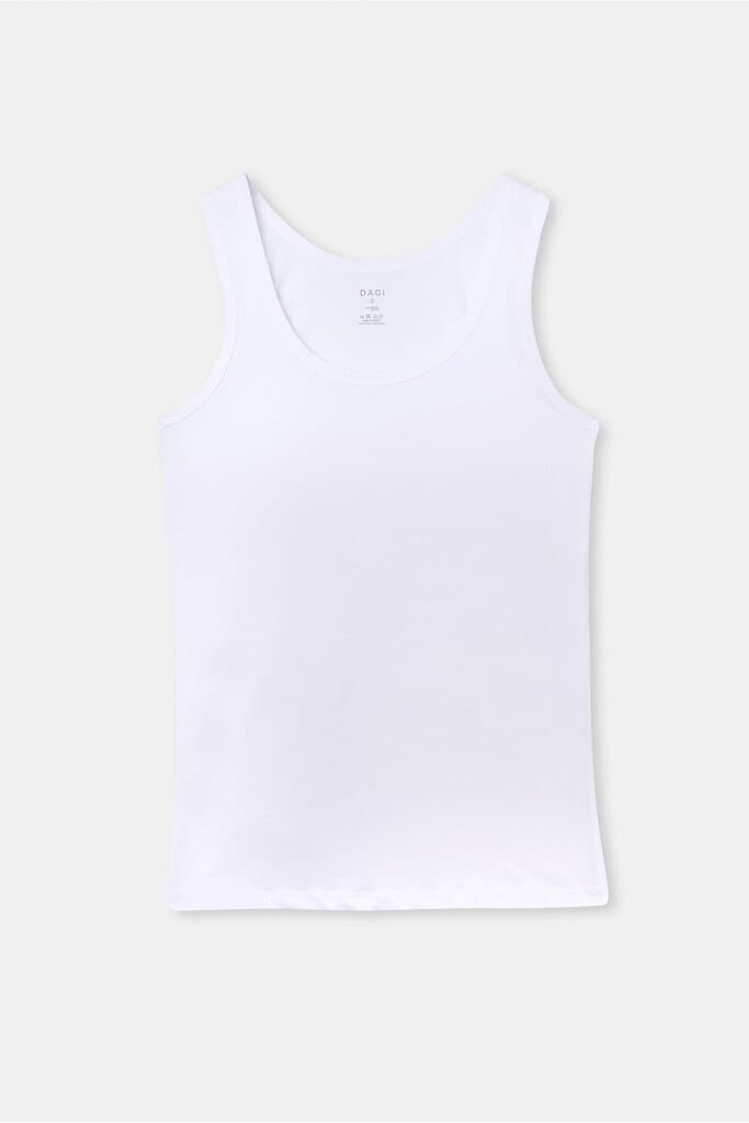 Dagi Men's 2-Pack White Crew Neck Pima Cotton Undershirts 2