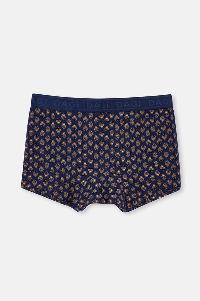 Dagi Navy Blue Micro Modal Patterned 3-Pack Boxer Shorts 5