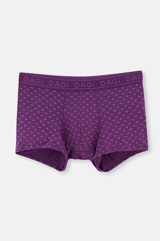 Dagi Purple Micro Modal Patterned Boxer Shorts