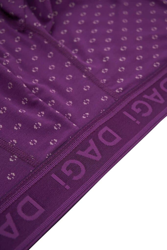 Dagi Purple Micro Modal Patterned Boxer Shorts 4