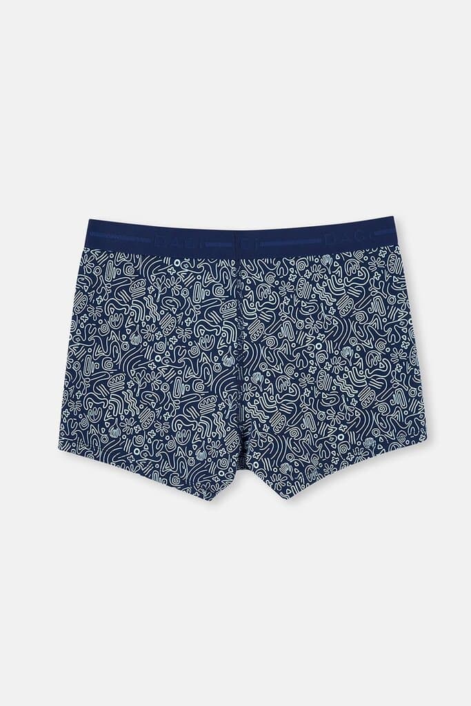 Dagi Navy Blue Cotton Patterned Boxer Shorts (2-Pack) 4