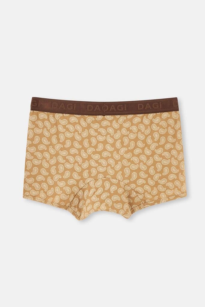 Dagi Brown Micro Modal Patterned 3-Pack Boxer Shorts 5