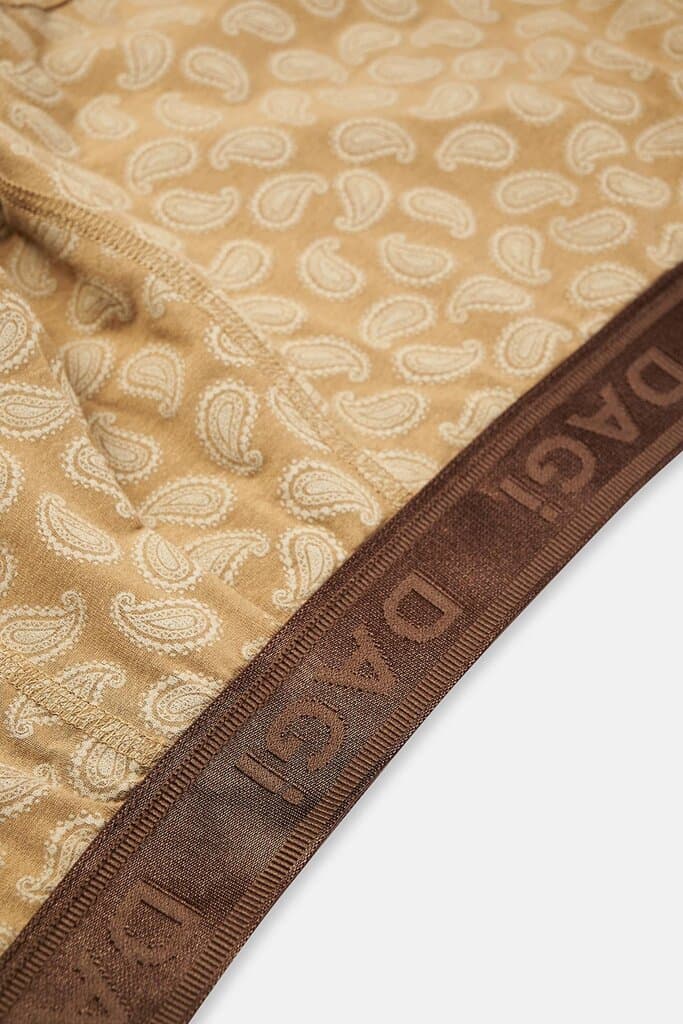 Dagi Brown Micro Modal Patterned 3-Pack Boxer Shorts 6