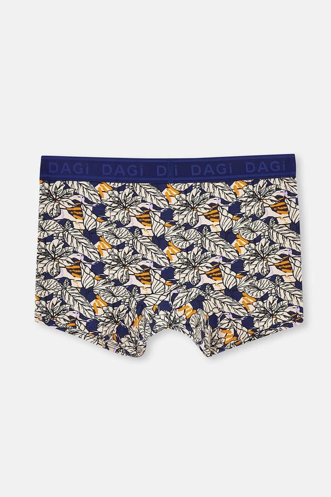 Dagi Navy Blue Micro Modal Patterned Boxer Shorts 2