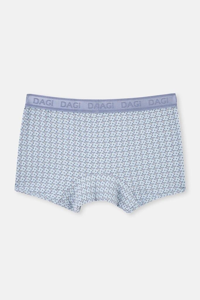 Dagi Light Gray-Gray 3-Pack Patterned Micro Modal Boxer Shorts 3