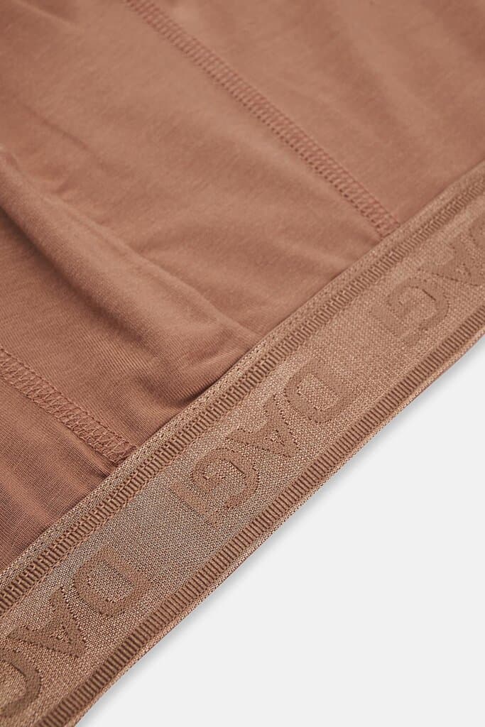Dagi Light Brown-Navy Blue 2-Pack Plain Micro Modal Boxer Shorts 4