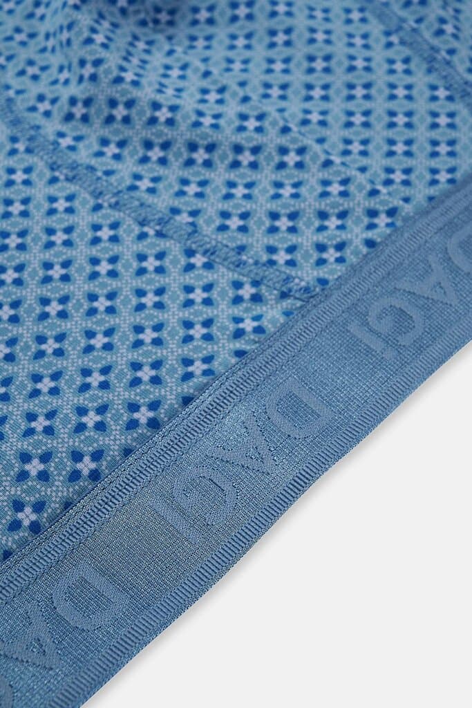 Dagi Light Blue-Blue 2-Pack Patterned MicroModal Boxer Shorts 4