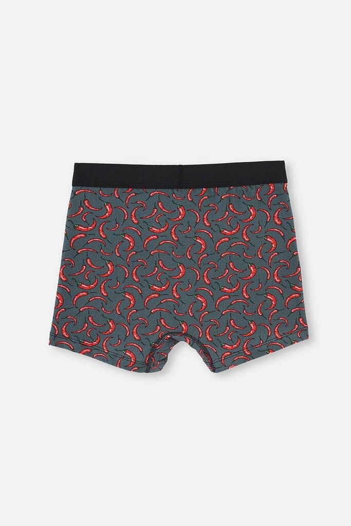 Dagi Cotton Boxer Shorts with Black Pepper Pattern 2