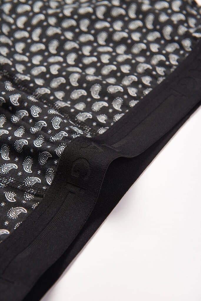 Dagi Black - Shawl Patterned 2-Pack Micro Modal Boxer Shorts 4