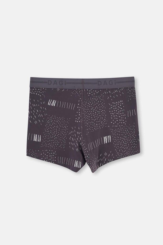Dagi Anthracite Patterned Boxer Shorts 2