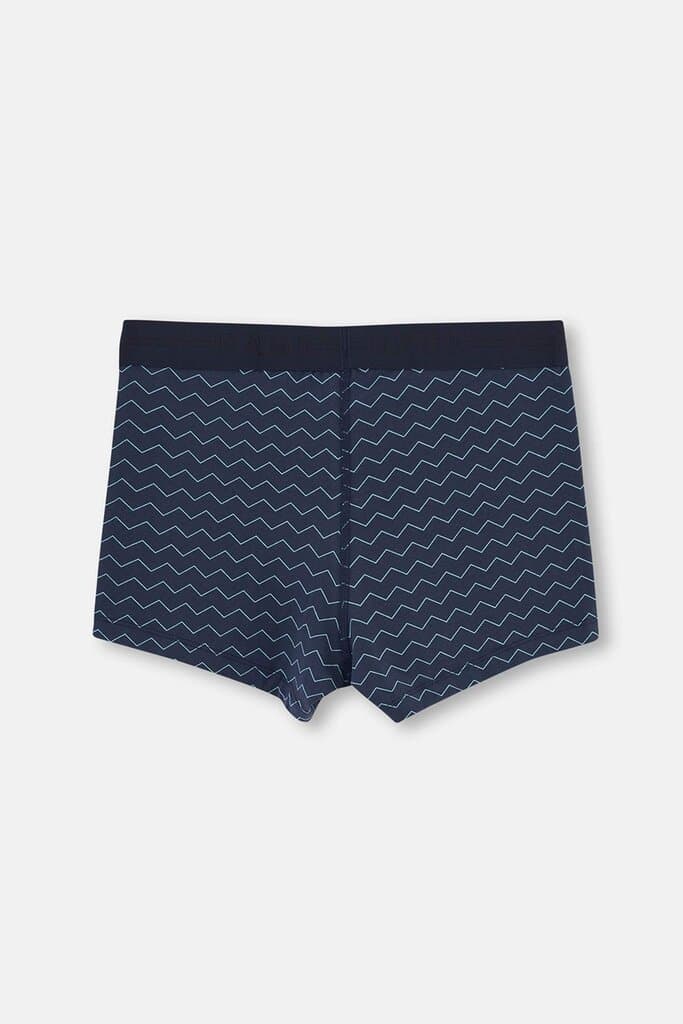 Dagi Navy Blue Patterned Boxer Shorts 2