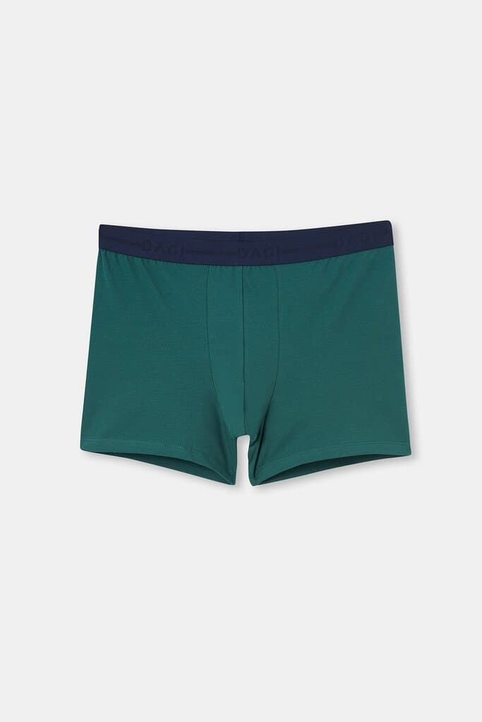 Dagi Khaki D-Men Compact Cotton Boxer Shorts