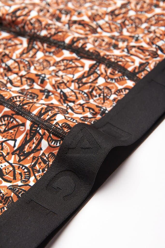 Dagi Mustard D-Men Patterned Compact Cotton Boxer Shorts 3