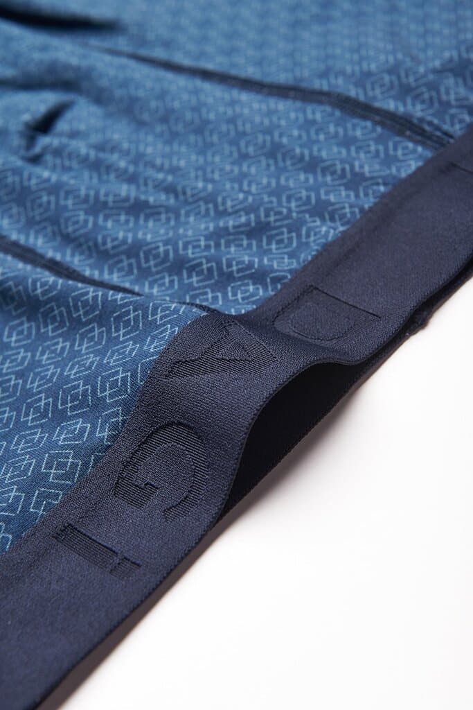 Dagi Indigo D-Men Patterned Compact Cotton Boxer Shorts 3